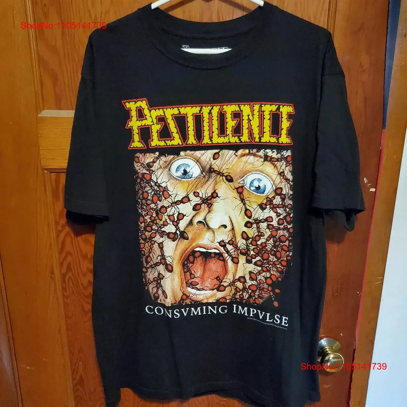 Pestilence Band Consuming Impulse Black Cotton T Shirt Size S 5XL TT859 vintage Washed Top For Everyday Wear Casual Versatile
Pestilence Band Consuming Impulse Black Cotton T Shirt Size S 5XL TT859 vintage Washed Top For Everyday Wear Casual Versatile