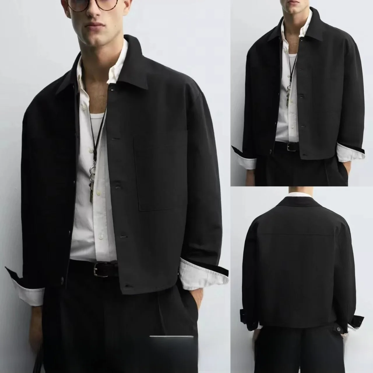 Мужская повседневная куртка свободного кроя из смесового хлопка и льна с множеством карманов, осенняя новинка
Мужская повседневная куртка свободного кроя из смесового хлопка и льна с множеством карманов, осенняя новинка