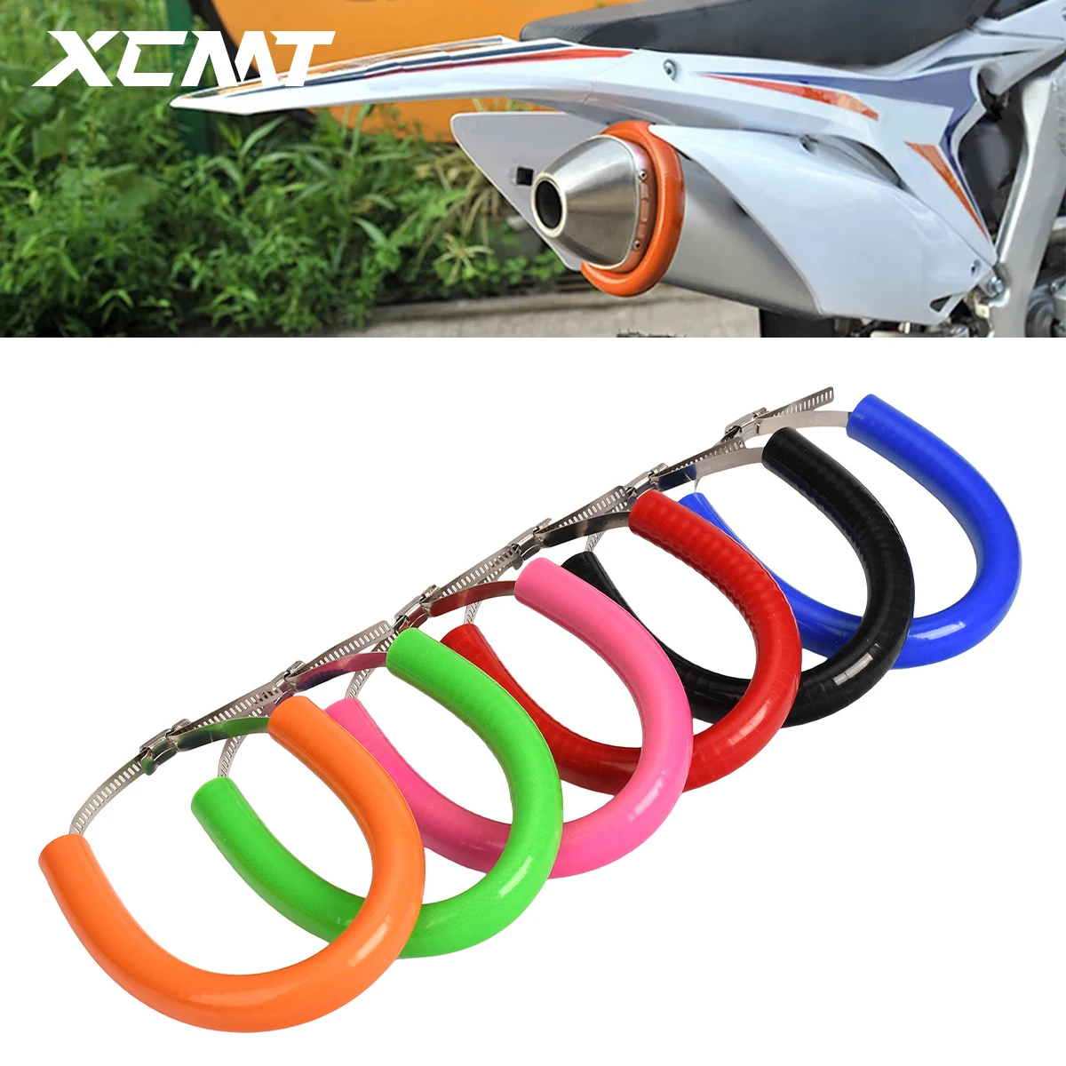 Universal Motorcycle Oval Exhaust Protector Can Cover For KTM Dirt Bike Accessories Silicone Guard Anti-hot 250 350 450 500 CC
Universal Motorcycle Oval Exhaust Protector Can Cover For KTM Dirt Bike Accessories Silicone Guard Anti-hot 250 350 450 500 CC