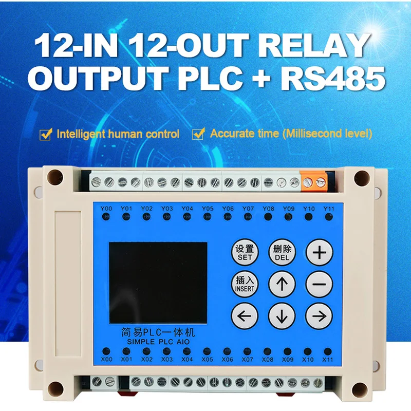 Simple PLC 12 Input and 12 Output Relay Output RTU with RS485 RTU for Sensor
Simple PLC 12 Input and 12 Output Relay Output RTU with RS485 RTU for Sensor