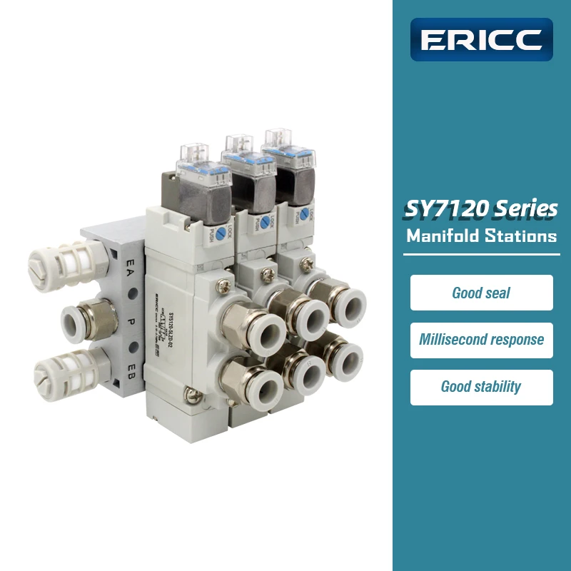 SY7120 Manifold Stations Solenoid valve combination Single electronically control valve SY7120-5LZD-02
SY7120 Manifold Stations Solenoid valve combination Single electronically control valve SY7120-5LZD-02