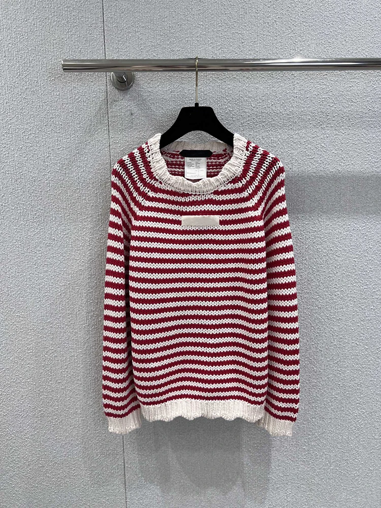 SVORYXIU Spring and autumn fashion striped casual knitted pullover women's round-neck loose long-sleeved pullover
SVORYXIU Spring and autumn fashion striped casual knitted pullover women's round-neck loose long-sleeved pullover
