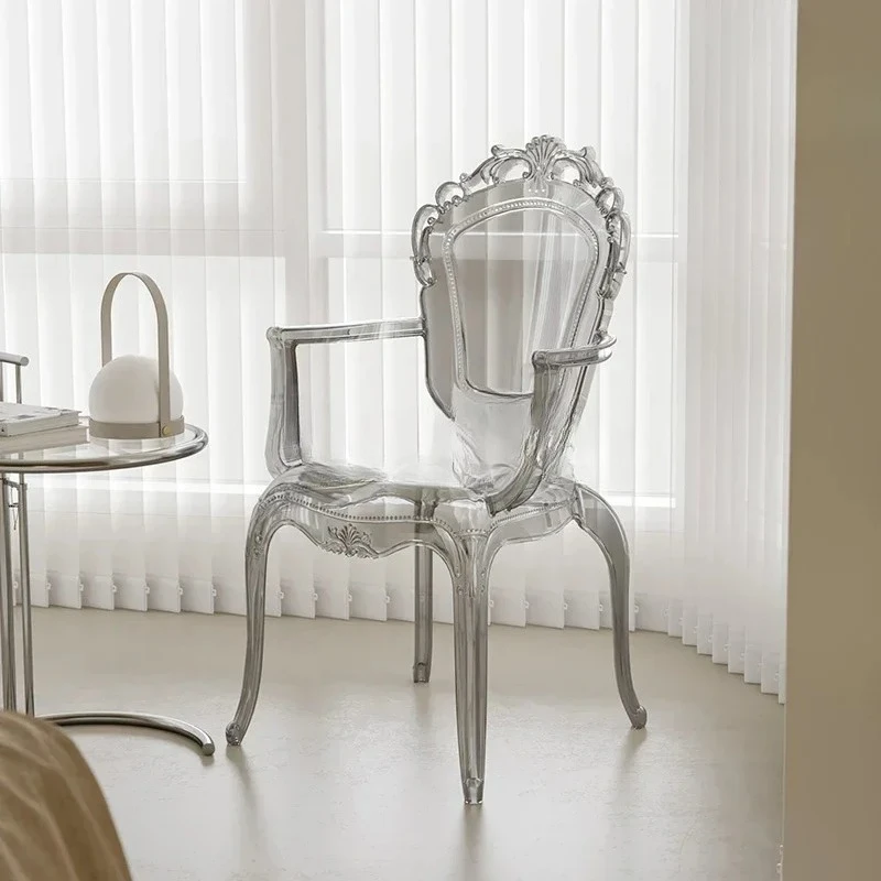 Acrylic dining chair Nordic style princess chair transparent crystal ghost stool
Acrylic dining chair Nordic style princess chair transparent crystal ghost stool