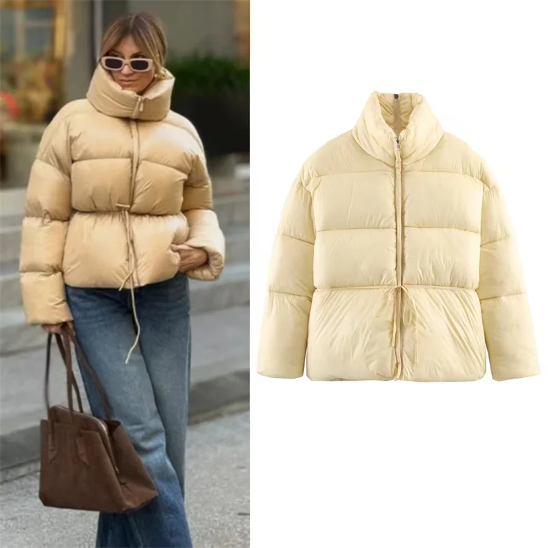 Женская куртка 2026, весенняя новинка, желтое пальто с длинным рукавом и воротником-стойкой на шнурке, декоративное простое теплое хлопковое пальто, повседневная мода
Женская куртка 2026, весенняя новинка, желтое пальто с длинным рукавом и воротником-стойкой на шнурке, декоративное простое теплое хлопковое пальто, повседневная мода