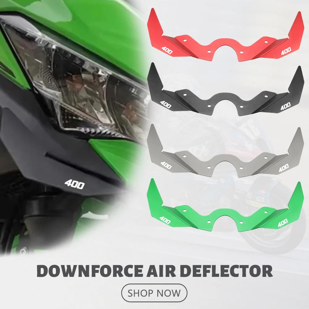 For Kawasaki Ninja 400 2018-2022 2023 2024 ninja400 Motorcycle Front Fairing Pneumatic Wing Lets Tip Downforce Wings Deflector
For Kawasaki Ninja 400 2018-2022 2023 2024 ninja400 Motorcycle Front Fairing Pneumatic Wing Lets Tip Downforce Wings Deflector