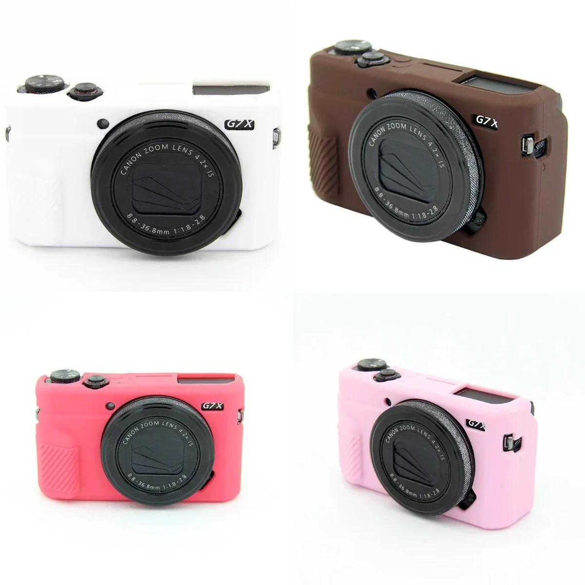For Canon G7XII Mark 2 III G7X3 Mark 3 - Breathable Silicone Soft Case Soft Silicone Armor Camera Bag Case
For Canon G7XII Mark 2 III G7X3 Mark 3 - Breathable Silicone Soft Case Soft Silicone Armor Camera Bag Case