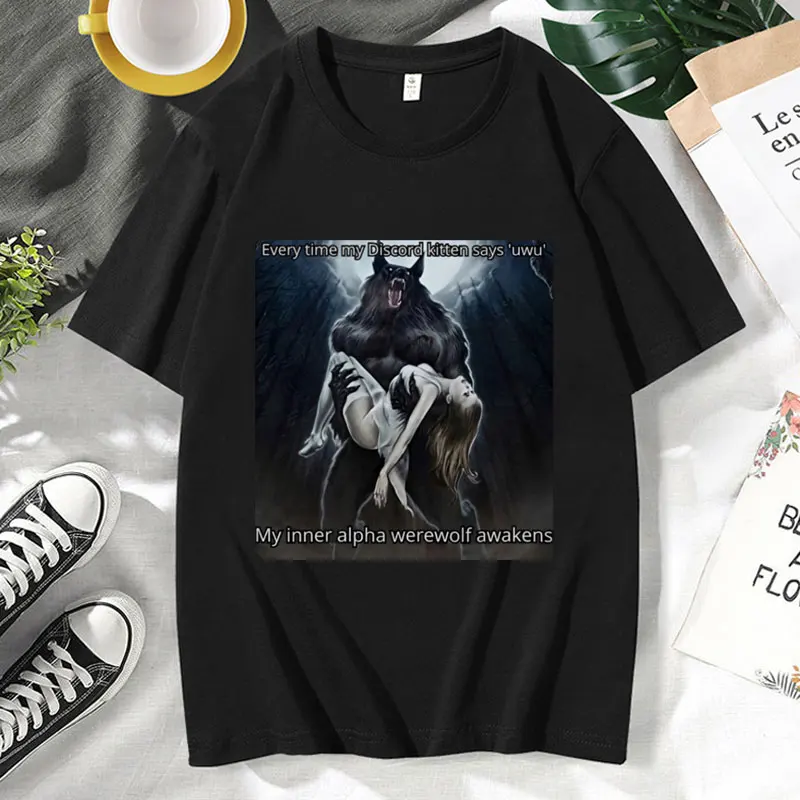 Funny Alpha Warewolf Lronic T-Shirt Men's Clothing Sigman Wolf Oversized Short Sleeve Tees Y2k Vintage Cotton T Shirt Streetwear
Funny Alpha Warewolf Lronic T-Shirt Men's Clothing Sigman Wolf Oversized Short Sleeve Tees Y2k Vintage Cotton T Shirt Streetwear