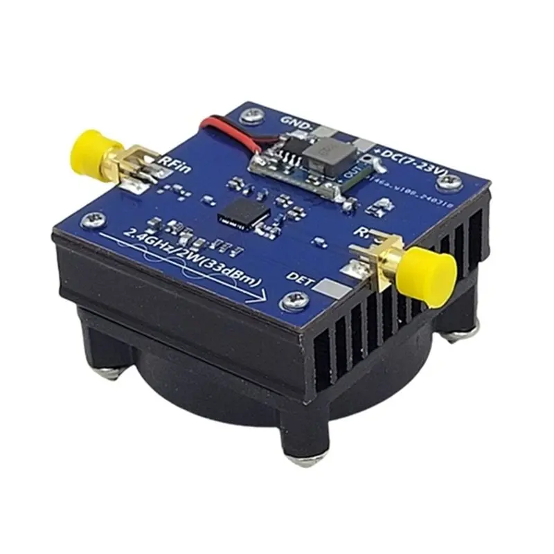 [NEW A09R!】 Wireless Image Transmission Signal Booster 2.4Ghz 2.5W Power Amplifier Module With Cooling Fan High-Power Gain Board
[NEW A09R!】 Wireless Image Transmission Signal Booster 2.4Ghz 2.5W Power Amplifier Module With Cooling Fan High-Power Gain Board