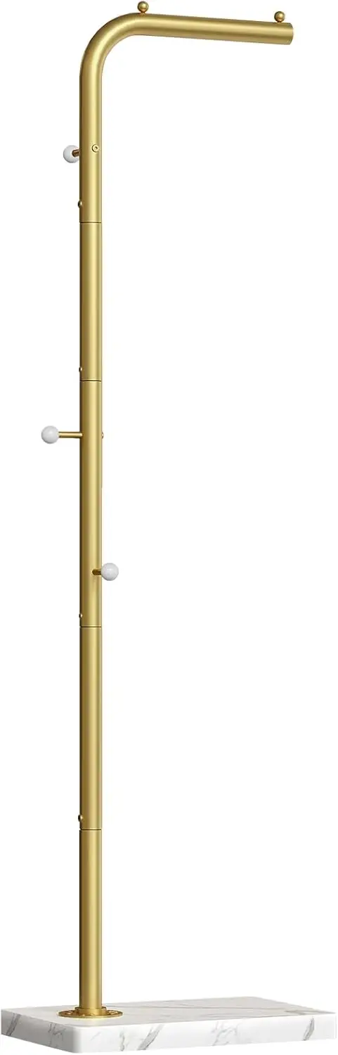 L Shaped Gold Coat Rack, Metal Clothes Tree with 3 Hooks and Thickened Base, Floor Standing Coat Hanger for Entryway Living Room
L Shaped Gold Coat Rack, Metal Clothes Tree with 3 Hooks and Thickened Base, Floor Standing Coat Hanger for Entryway Living Room