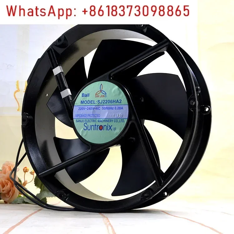 SJ2206HA2 220V full circle 22060 22cm, high temperature resistant axial flow fan Cooling fan
SJ2206HA2 220V full circle 22060 22cm, high temperature resistant axial flow fan Cooling fan
