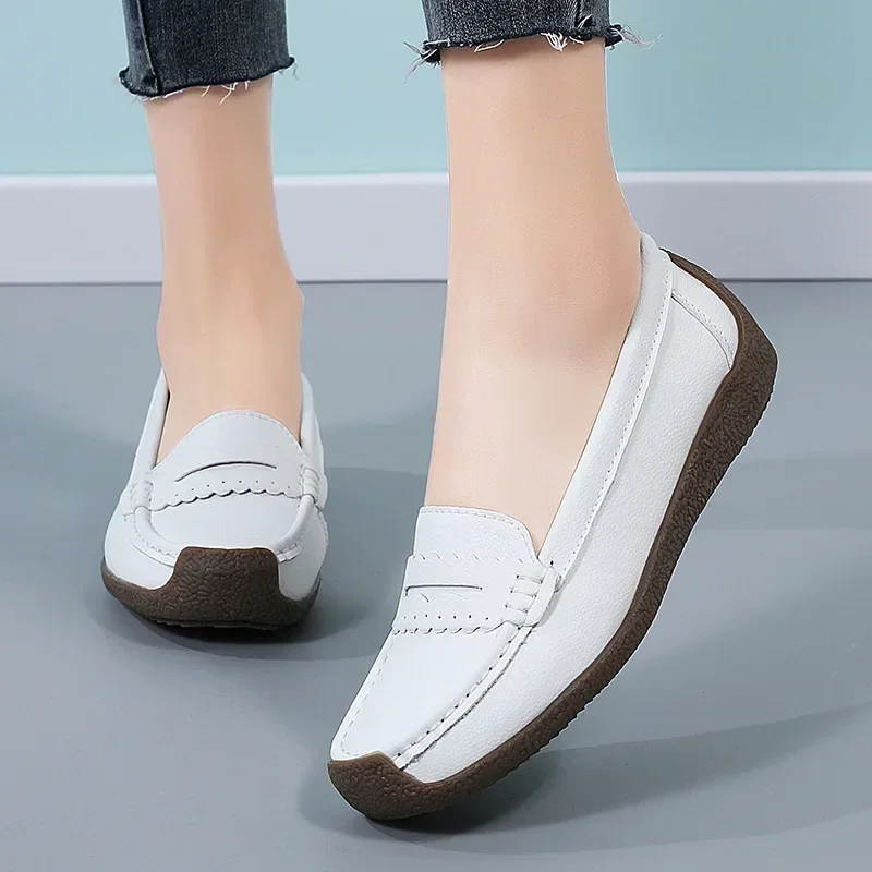 Shoes for Women Moccasins Flats Woman Loafers Genuine Leather Female Shoes Slip on Ballet Nurse Women's Shoes Plus Size 44
Shoes for Women Moccasins Flats Woman Loafers Genuine Leather Female Shoes Slip on Ballet Nurse Women's Shoes Plus Size 44