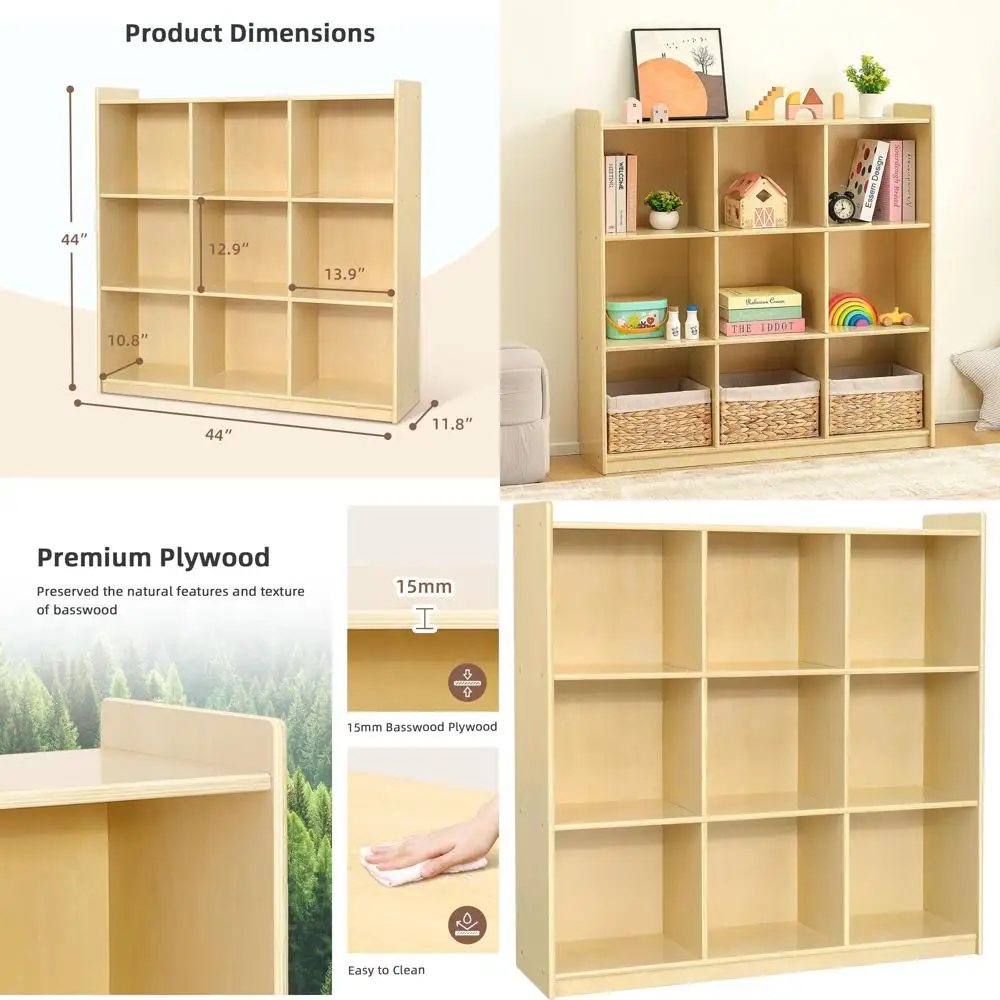 Деревянный органайзер на 9 ячеек: универсальное решение для хранения детских книг, игрушек и для организации пространства в гостиных.
Деревянный органайзер на 9 ячеек: универсальное решение для хранения детских книг, игрушек и для организации пространства в гостиных.