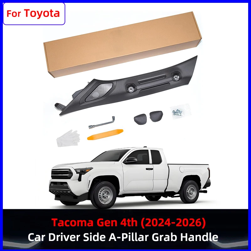 For Toyota Tacoma 4th Gen 2024-2026 Driver Side A-Pillar Grab Handle Upgrade OEM-Style Texture No Noise No-Drill Easy to Install
For Toyota Tacoma 4th Gen 2024-2026 Driver Side A-Pillar Grab Handle Upgrade OEM-Style Texture No Noise No-Drill Easy to Install