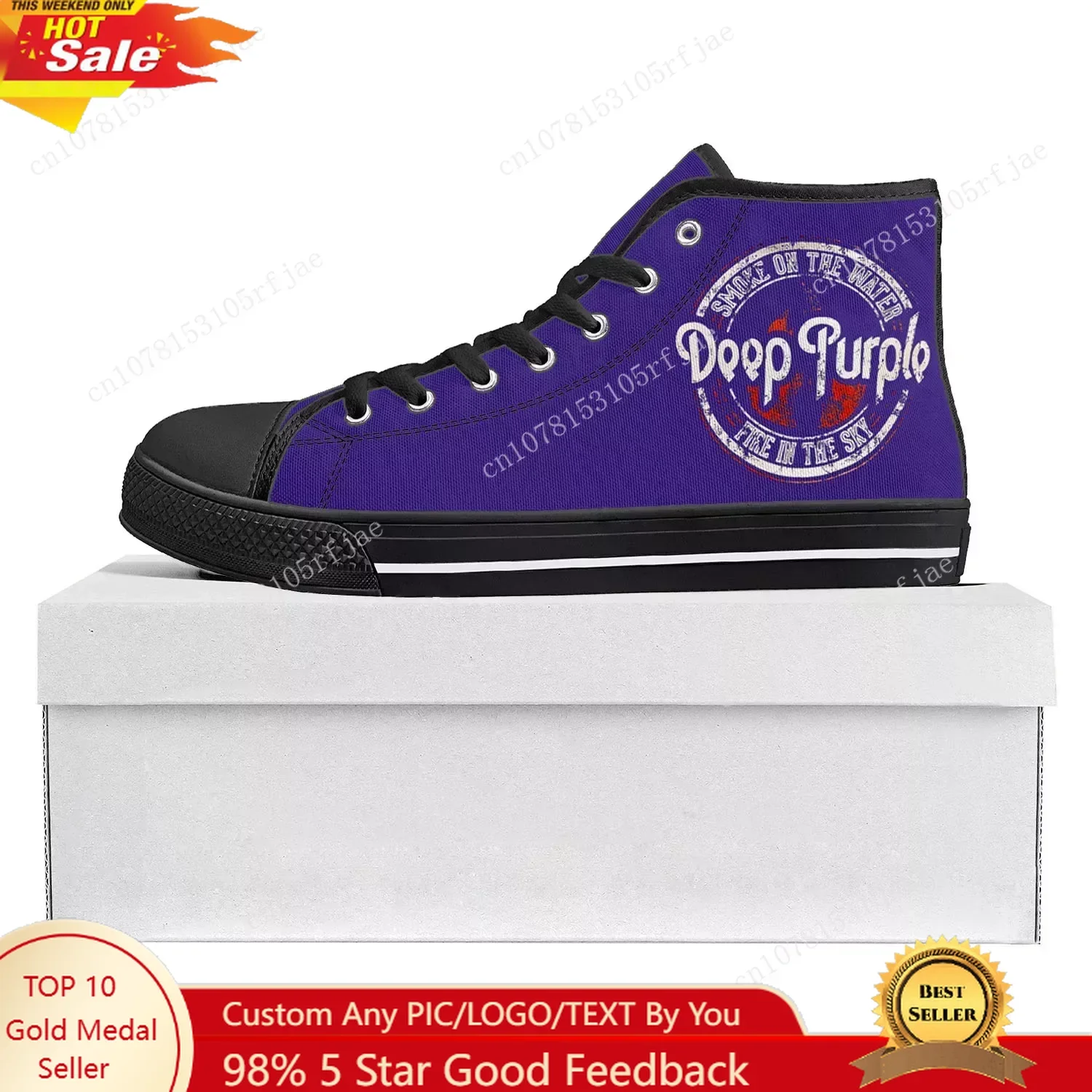 Deep Purple Heavy Metal Rock Band High Top High Quality Canvas Sneakers Mens Womens Teenager Sneaker Couple Shoe Custom Shoe
Deep Purple Heavy Metal Rock Band High Top High Quality Canvas Sneakers Mens Womens Teenager Sneaker Couple Shoe Custom Shoe
