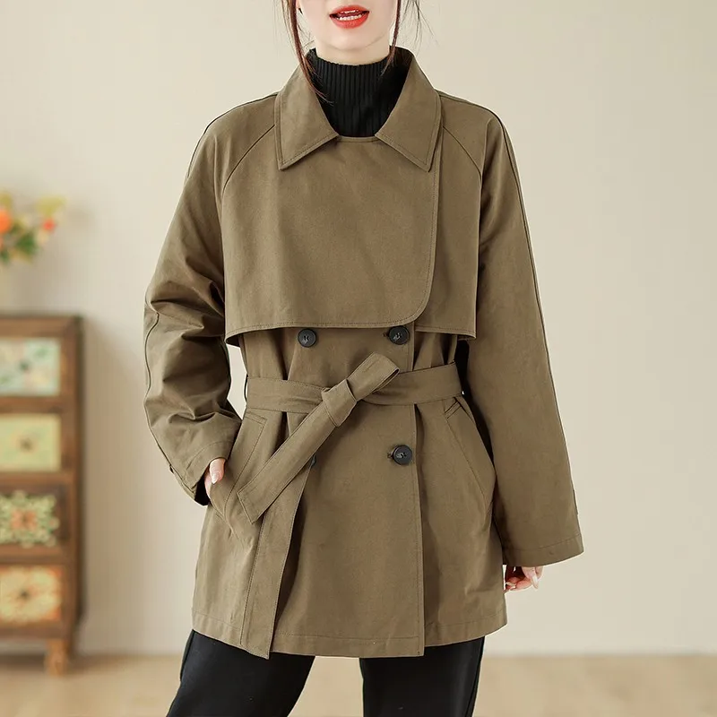 Women Casual Trench Coats New Arrival 2024 Autumn Vintage Style Streetwear Double Breasted Female Basics Outerwear Coats B2064
Women Casual Trench Coats New Arrival 2024 Autumn Vintage Style Streetwear Double Breasted Female Basics Outerwear Coats B2064