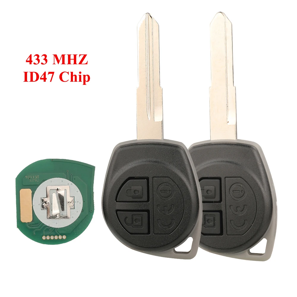 jingyuqin New Remote Car Key For SUZUKI Celerio Pakistani Alto Sx-4 S-Cross Brezza Baleno Starlet Dzire S-Presso 433MHZ ID47Chip
jingyuqin New Remote Car Key For SUZUKI Celerio Pakistani Alto Sx-4 S-Cross Brezza Baleno Starlet Dzire S-Presso 433MHZ ID47Chip