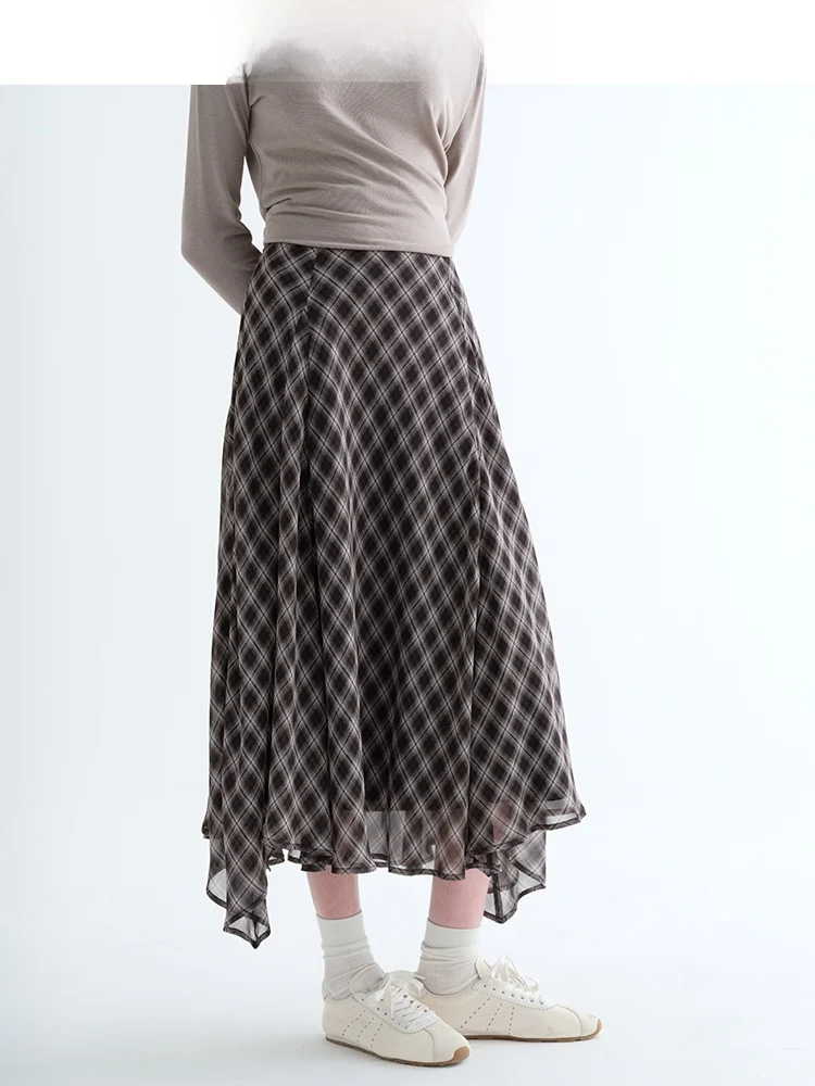 Romantic Drifting Plaid A-Line Skirt High Waist Women's Spring Slimming Vintage Half-length Skirts by Jiujiu
Romantic Drifting Plaid A-Line Skirt High Waist Women's Spring Slimming Vintage Half-length Skirts by Jiujiu