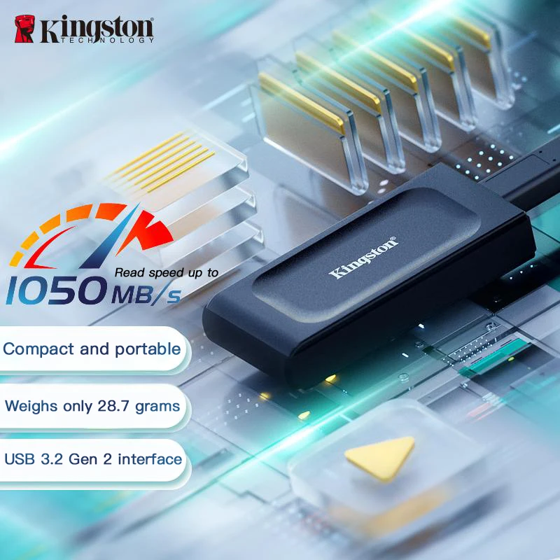 Kingston 1TB USB 3.2 Gen 2 Portable SSD (PSSD) XS1000 – 1050MB/s Transfer Speed, Compact & Stylish, External Storage for Laptops
Kingston 1TB USB 3.2 Gen 2 Portable SSD (PSSD) XS1000 – 1050MB/s Transfer Speed, Compact & Stylish, External Storage for Laptops