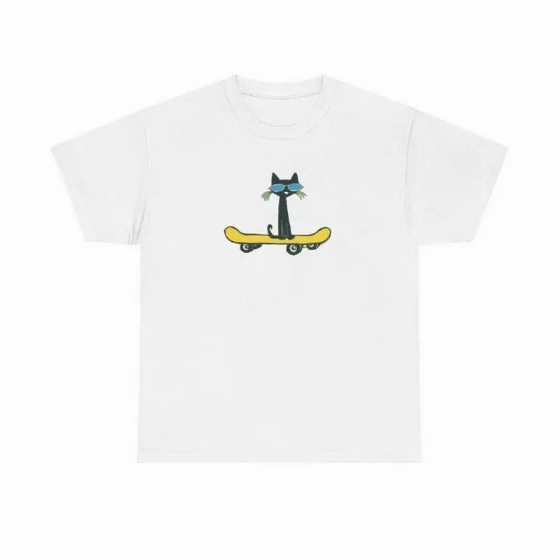 Pete The Cat On Skateboard T-Shirt, Funny Meme Shirt, Cartoon Character Shirt, Simple Style
Pete The Cat On Skateboard T-Shirt, Funny Meme Shirt, Cartoon Character Shirt, Simple Style
