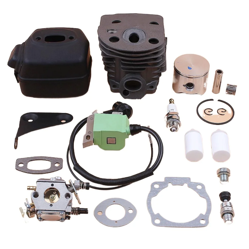 45mm Cylinder Piston Muffler Carburetor Ignition Coil Gasket Filter Kit For HUSQVARNA 51 55 Rancher Chainsaw Spare Parts
45mm Cylinder Piston Muffler Carburetor Ignition Coil Gasket Filter Kit For HUSQVARNA 51 55 Rancher Chainsaw Spare Parts