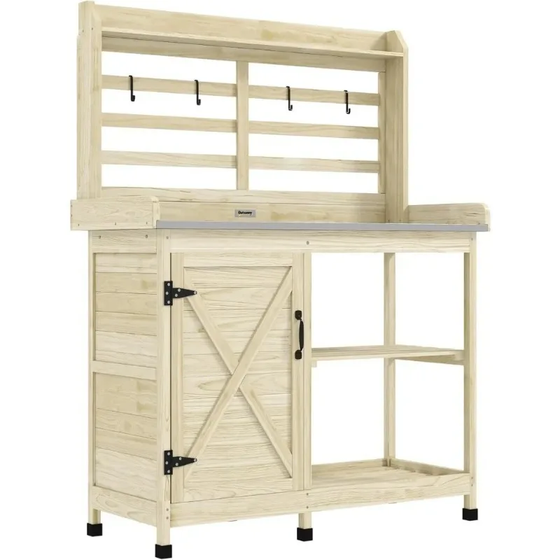 Садовая рабочая станция со шкафом для хранения, полками для хранения на заднем дворе, патио, балконе, уличная деревянная скамейка-горшок
Садовая рабочая станция со шкафом для хранения, полками для хранения на заднем дворе, патио, балконе, уличная деревянная скамейка-горшок