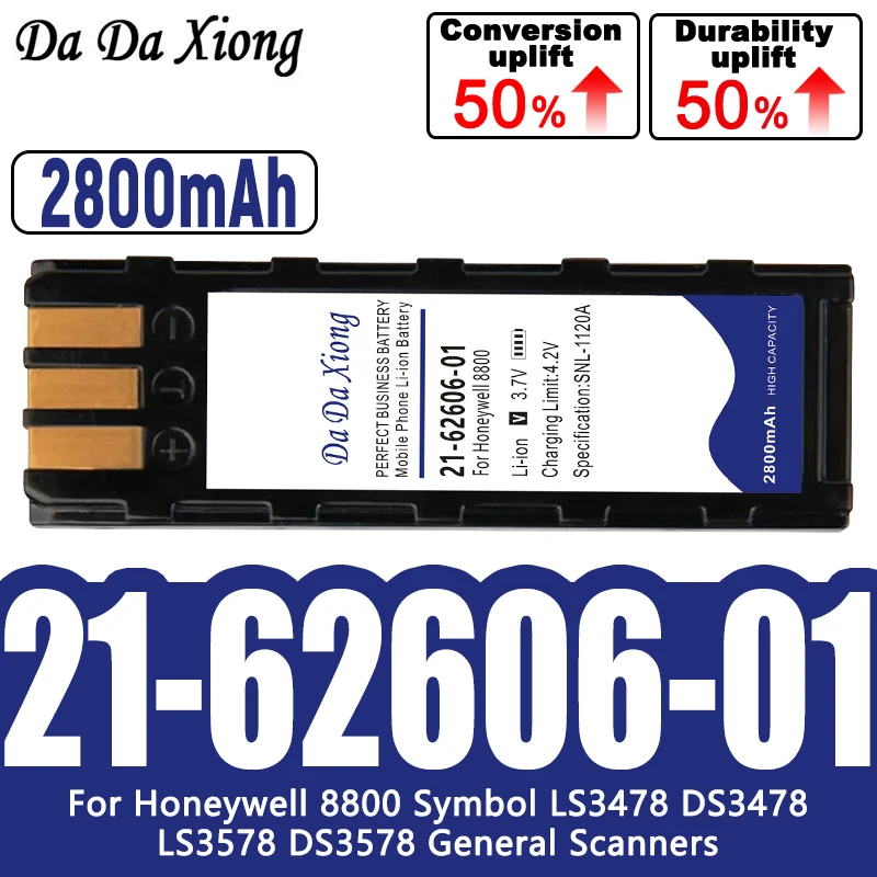 Сменный аккумулятор 21-62606-01 для Honeywell 8800 символ LS3478 DS3478 LS3578 DS3578 DS3478, DS3578, DSS3478 аккумулятор 2800 мАч
Сменный аккумулятор 21-62606-01 для Honeywell 8800 символ LS3478 DS3478 LS3578 DS3578 DS3478, DS3578, DSS3478 аккумулятор 2800 мАч