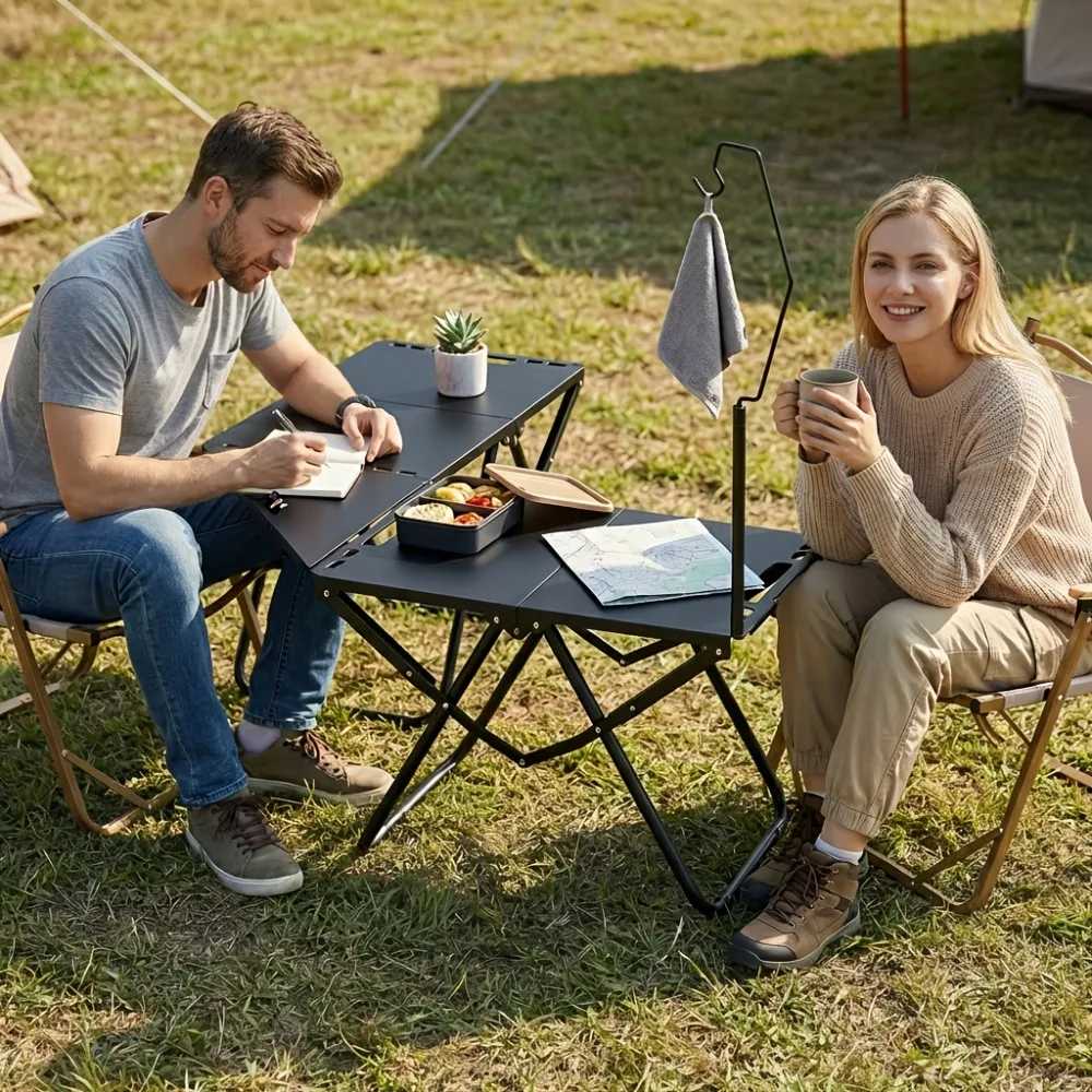 Portable Folding Camping Table, Lightweight Iron Picnic Table, Portable Design Suitable for Camping, Beach Barbecues, Parties, Hiking (foldable)
Portable Folding Camping Table, Lightweight Iron Picnic Table, Portable Design Suitable for Camping, Beach Barbecues, Parties, Hiking (foldable)