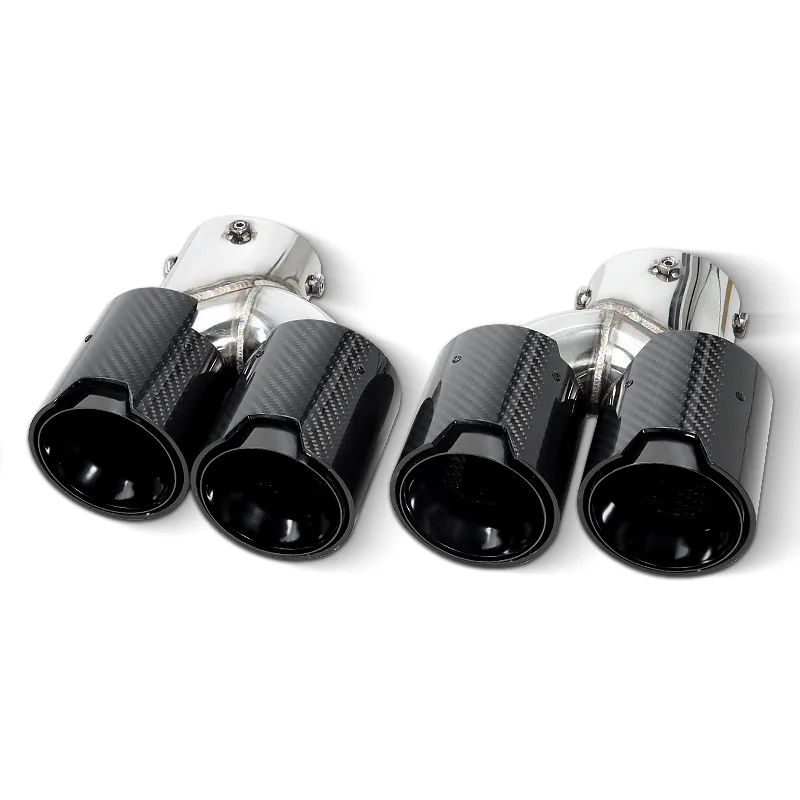Black Carbon Fibre Quad Exhaust Tips for BMW G20 G21 G28 G22 G23 G26 G42 M Performance Exhaust Tailpipe Tips M240i M340i M440i
Black Carbon Fibre Quad Exhaust Tips for BMW G20 G21 G28 G22 G23 G26 G42 M Performance Exhaust Tailpipe Tips M240i M340i M440i