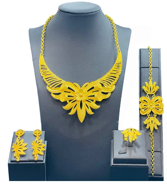 Simple Jewelry Set For Women Chunky Necklace Copper Earrings Dubai Brazilian Gold Color African Fashion 3Pcs Punk Party Jewelry
Simple Jewelry Set For Women Chunky Necklace Copper Earrings Dubai Brazilian Gold Color African Fashion 3Pcs Punk Party Jewelry
