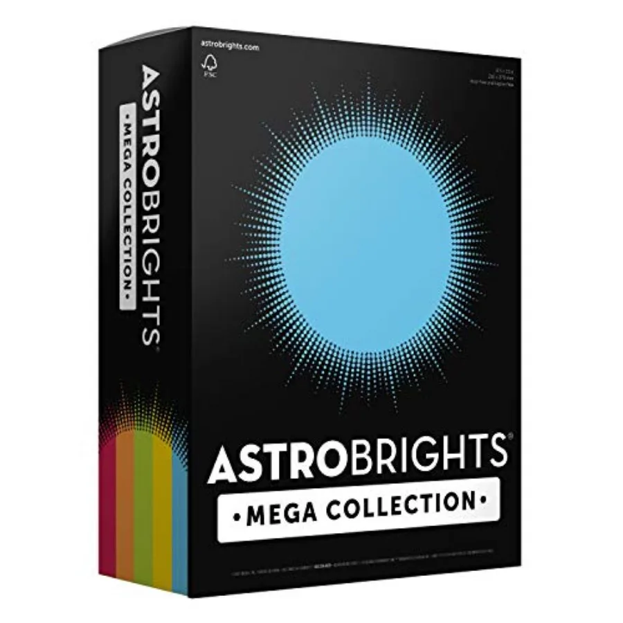 Mega Collection, Colored Paper, "Classic" 5-Color Assortment, 625 Sheets, 24 lb/89 gsm, 8.5" x"- MORE SHEETS! 9623
Mega Collection, Colored Paper, "Classic" 5-Color Assortment, 625 Sheets, 24 lb/89 gsm, 8.5" x"- MORE SHEETS! 9623