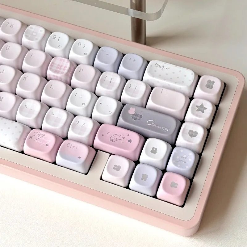 Dream Weaving Rabbit Theme Keycaps Set Customized PBT Sublimation MOA/Cherry Profile Keyboard Cap Mechanical Keyboard Accessorie
Dream Weaving Rabbit Theme Keycaps Set Customized PBT Sublimation MOA/Cherry Profile Keyboard Cap Mechanical Keyboard Accessorie