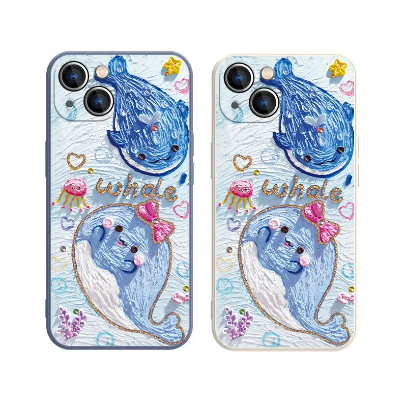 Applicable to whale the same iPhone13mini phone case iPhone15pro oil painting iPhone14pro
Applicable to whale the same iPhone13mini phone case iPhone15pro oil painting iPhone14pro