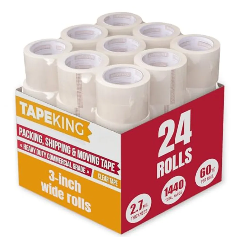 Clear Packing Tape 3 Inch Wide Rolls Heavy Duty Packing Tape 2.7mil Strong Adhesive for Moving Boxes Shipping Cartons Office Us
Clear Packing Tape 3 Inch Wide Rolls Heavy Duty Packing Tape 2.7mil Strong Adhesive for Moving Boxes Shipping Cartons Office Us