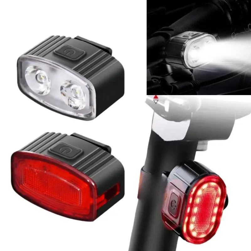 Универсальный комплект светодиодных фар и задних фонарей для велосипеда с зарядкой через USB Type-C для ночной безопасности
Универсальный комплект светодиодных фар и задних фонарей для велосипеда с зарядкой через USB Type-C для ночной безопасности