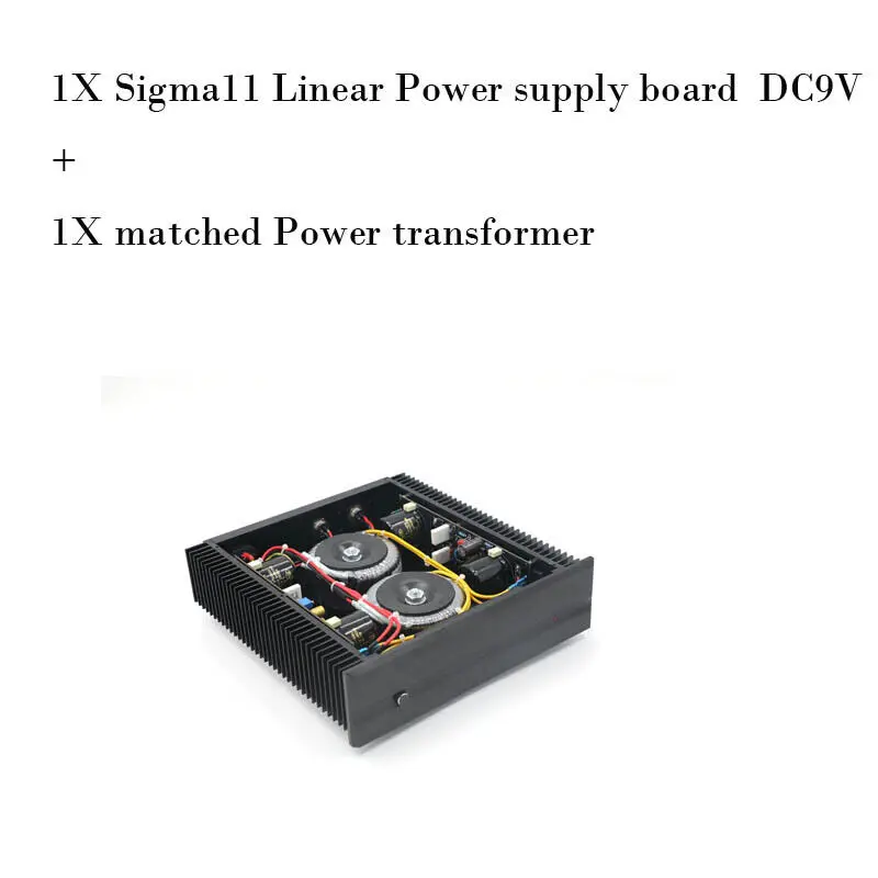 1pcs assembeld and tested Sigma11 DC9V linear power supply + matched transformer
1pcs assembeld and tested Sigma11 DC9V linear power supply + matched transformer
