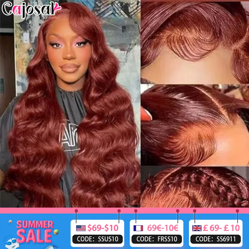 250% 36 Inch 33# Auburn Reddish Body Wave Brown Colored 13x6 Frontal Wig 13x4 Hd Lace Front Wigs Human Hair Brazilian Straight
250% 36 Inch 33# Auburn Reddish Body Wave Brown Colored 13x6 Frontal Wig 13x4 Hd Lace Front Wigs Human Hair Brazilian Straight
