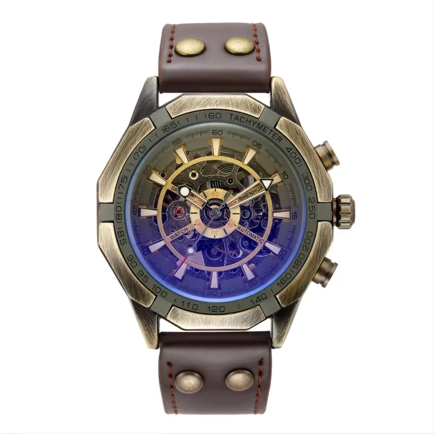 Stylish Vintage Hollow Automatic Skeleton Mechanical Wrist Watch for Men with Classic Design and Elegant Detailing, Perfect for
Stylish Vintage Hollow Automatic Skeleton Mechanical Wrist Watch for Men with Classic Design and Elegant Detailing, Perfect for
