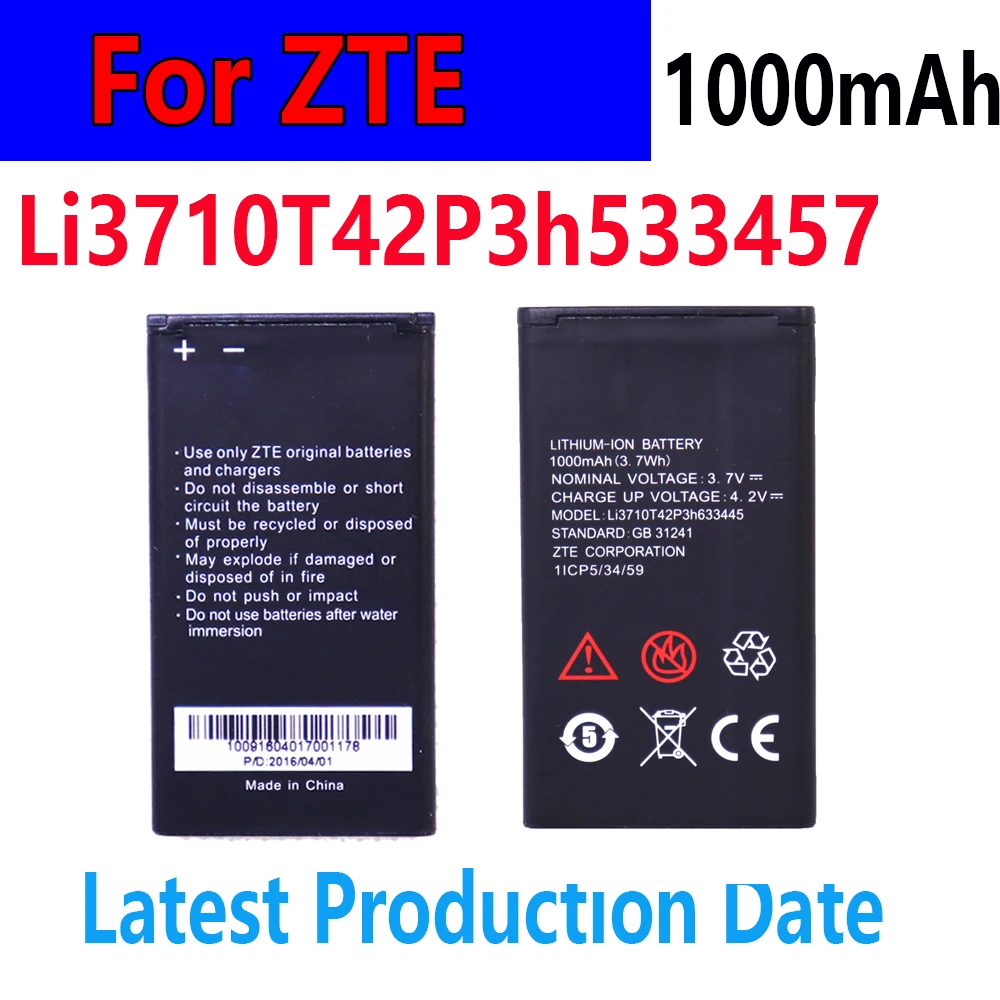 2025 год 1000 мАч Li3710T42P3h533457 аккумулятор для ZTE аккумулятор AKKU замена мобильного телефона
2025 год 1000 мАч Li3710T42P3h533457 аккумулятор для ZTE аккумулятор AKKU замена мобильного телефона