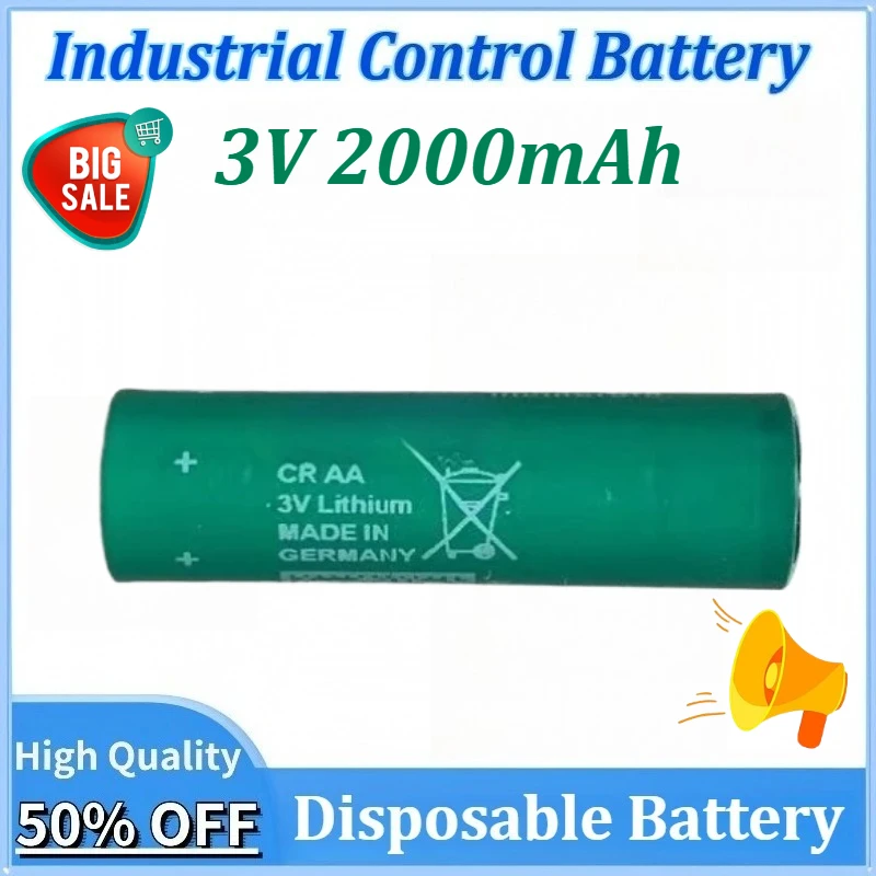 Disposable Battery 3V 2000mAh Newly upgraded CR AA for PLC Industrial Control Lithium Battery Accessories for CNC Machine Parts
Disposable Battery 3V 2000mAh Newly upgraded CR AA for PLC Industrial Control Lithium Battery Accessories for CNC Machine Parts