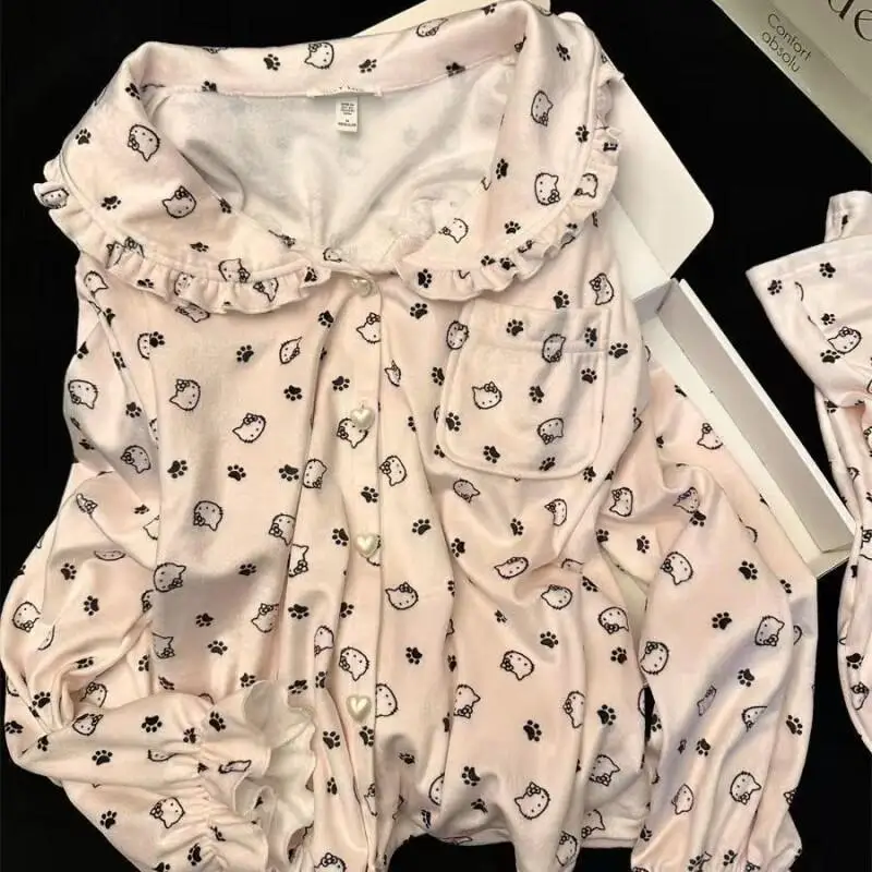 Hello Kitty Cute Cartoon Pajamas Women Winter Warm Flannel Thick Rabbit Girl Homewear Sleepwear Kawaii Fashion Trendy Nightwear
Hello Kitty Cute Cartoon Pajamas Women Winter Warm Flannel Thick Rabbit Girl Homewear Sleepwear Kawaii Fashion Trendy Nightwear