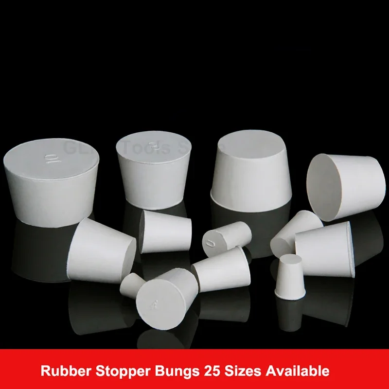 1pcs White Rubber Stopper Bungs Laboratory Flask Tapered Tube Conical Sealing End Plug Water Pipe Exhaust Valve Stuffy Sub
1pcs White Rubber Stopper Bungs Laboratory Flask Tapered Tube Conical Sealing End Plug Water Pipe Exhaust Valve Stuffy Sub