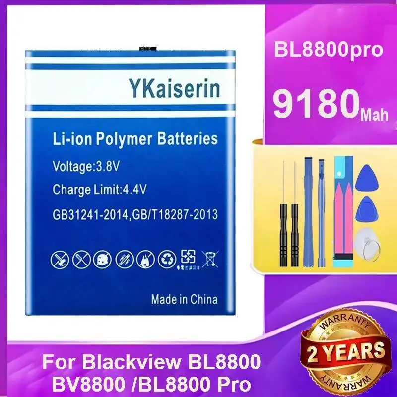 Аккумулятор мобильного телефона для Blackview BV8800 BL8800 Pro Bl8800pro Быстрая доставка Высокое качество 9180 мАч 
Аккумулятор мобильного телефона для Blackview BV8800 BL8800 Pro Bl8800pro Быстрая доставка Высокое качество 9180 мАч