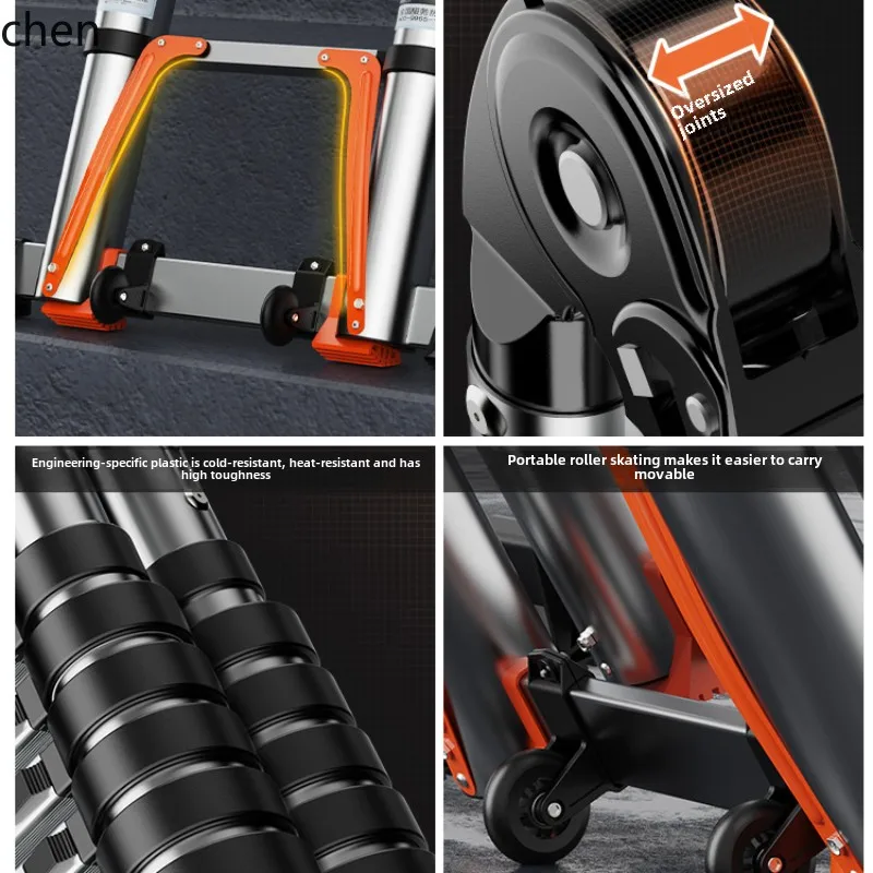 CP herringbone telescopic aluminum alloy folding ladder thickened engineering household multi-functional portable lifting stairs
CP herringbone telescopic aluminum alloy folding ladder thickened engineering household multi-functional portable lifting stairs