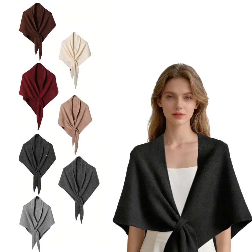 1pcs Women Knitted Shawls and Wraps Cardigan Cape Wool Cashmere Shoulder Top Sweater Shawl Scarf Fashion Versatile Triangle Shaw
1pcs Women Knitted Shawls and Wraps Cardigan Cape Wool Cashmere Shoulder Top Sweater Shawl Scarf Fashion Versatile Triangle Shaw