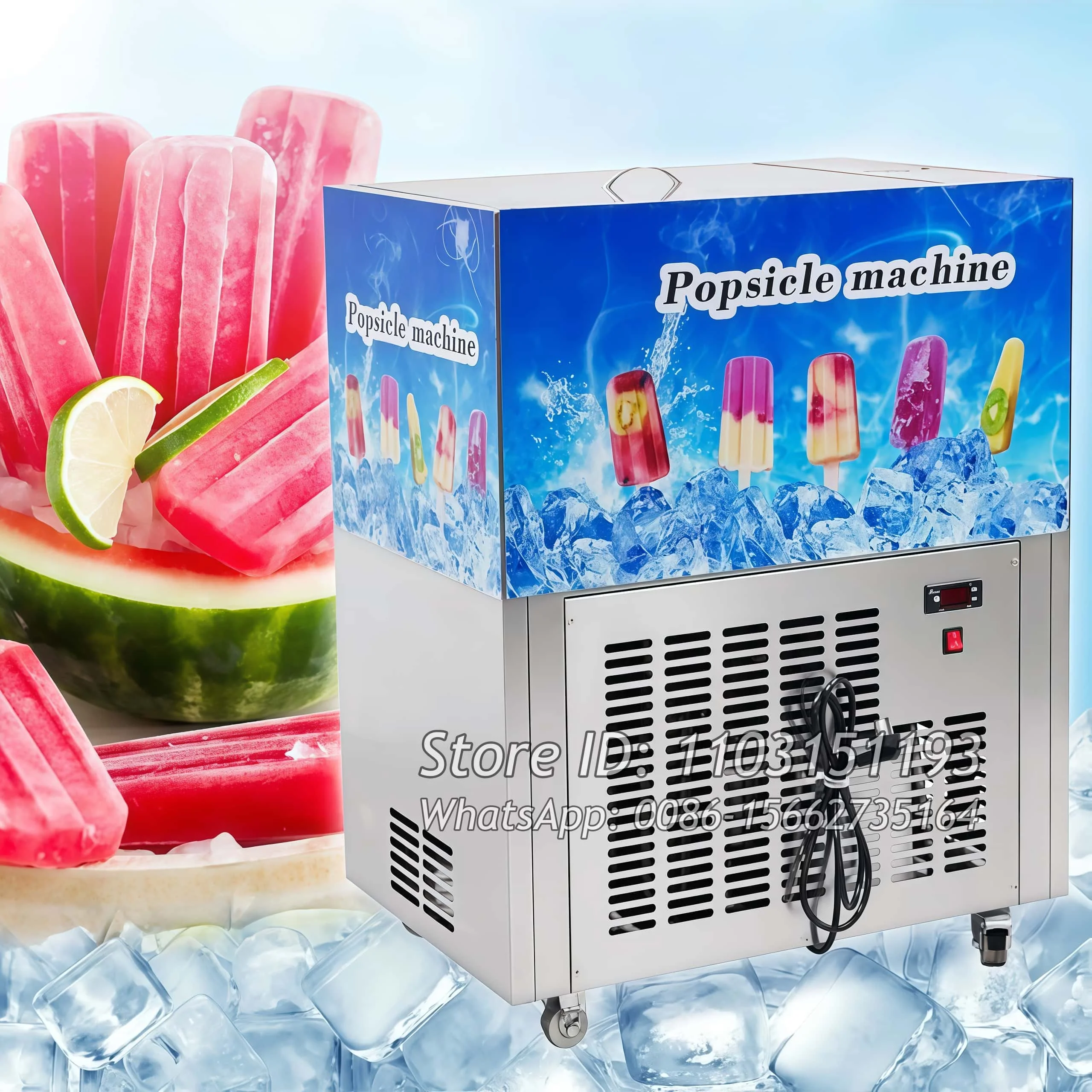 Different Shapes 6000pcs/Day 2 Molds Popsicle Maker Machine Ice Stick Ice Lolly Popsicle Fast Making Machine Stainless Steel
Different Shapes 6000pcs/Day 2 Molds Popsicle Maker Machine Ice Stick Ice Lolly Popsicle Fast Making Machine Stainless Steel