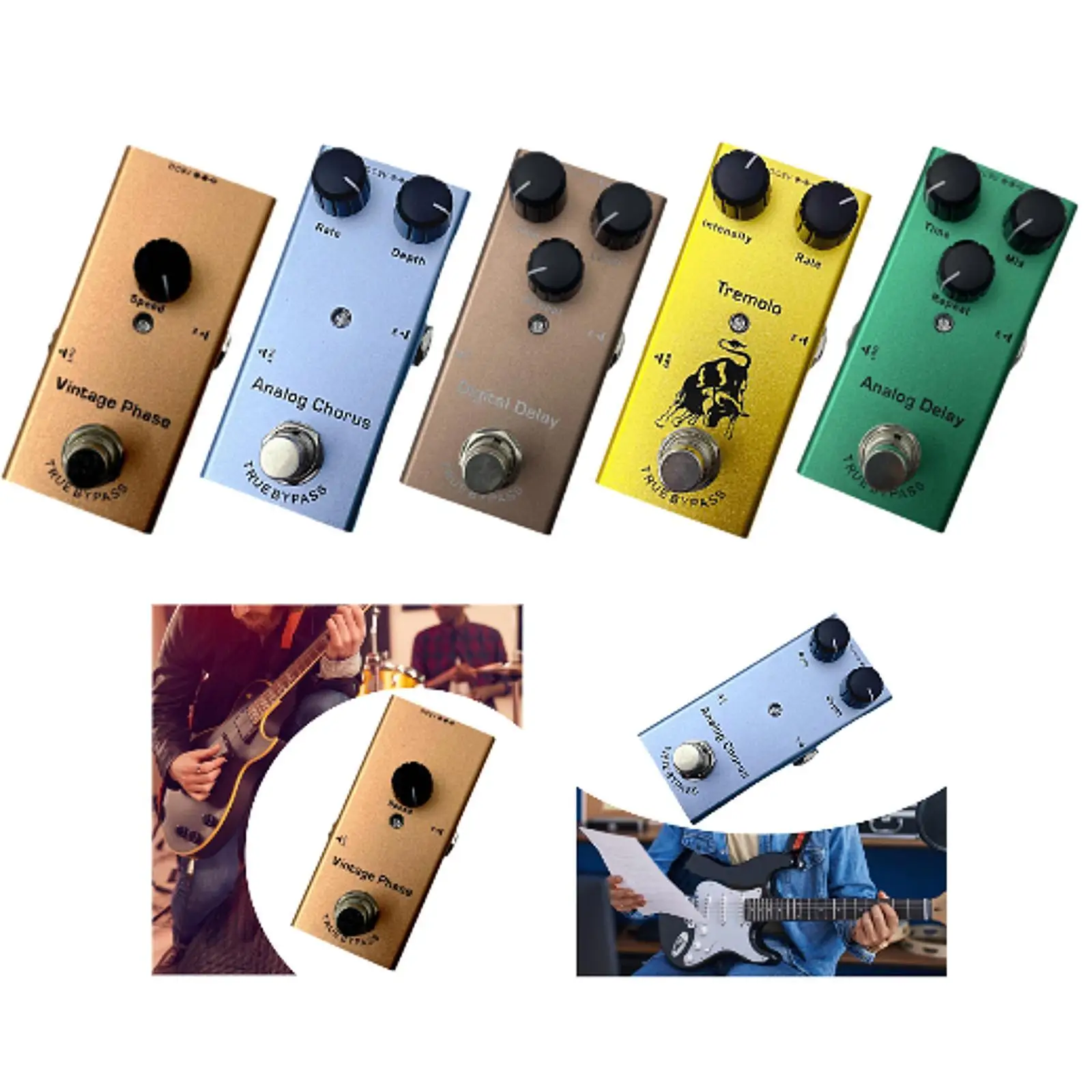 Electric Guitar Effects Pedal Accs Stereo Metal Portable Electric Guitar Effector Professional for Practice Live Performance
Electric Guitar Effects Pedal Accs Stereo Metal Portable Electric Guitar Effector Professional for Practice Live Performance