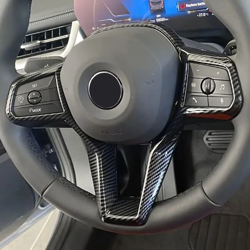 Carbon Fiber Interior Steering Wheel Trims Stylish For BMW X1 X2 iX1 iX2 U11 U10 2023 2024 2025 2026 Accessories
Carbon Fiber Interior Steering Wheel Trims Stylish For BMW X1 X2 iX1 iX2 U11 U10 2023 2024 2025 2026 Accessories