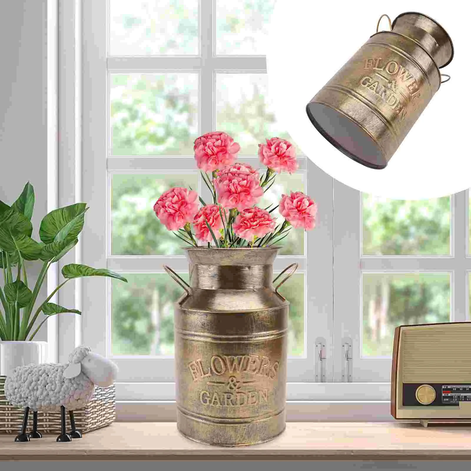 Do Old Tin Bucket Flower Arranging European Style Vase Multi-purpose Props Adornment European-type Iron Indoor Plant
Do Old Tin Bucket Flower Arranging European Style Vase Multi-purpose Props Adornment European-type Iron Indoor Plant