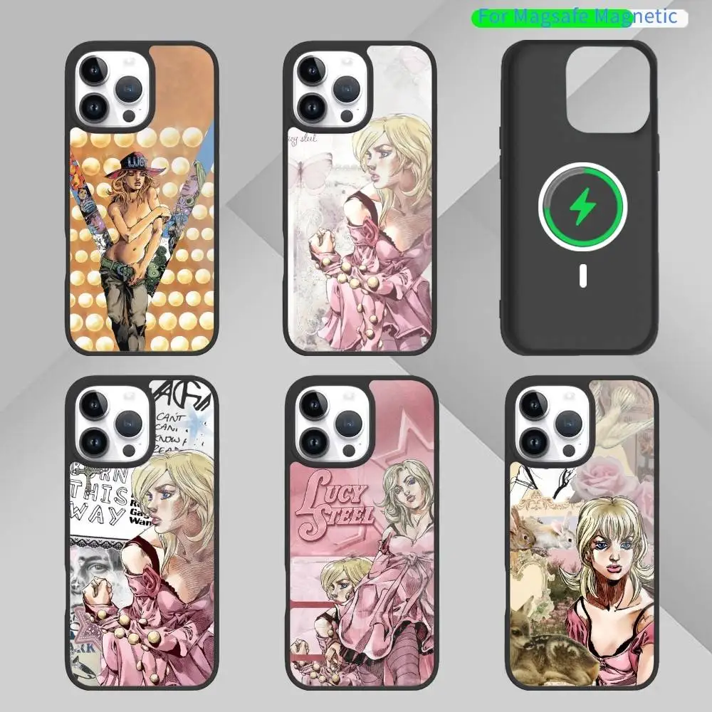 L-lucy steel of J-jojo Phone Case For iPhone17,16,15,14,13,12,11 Plus,Pro Max Magnetic For Magsafe Wireless Charging
L-lucy steel of J-jojo Phone Case For iPhone17,16,15,14,13,12,11 Plus,Pro Max Magnetic For Magsafe Wireless Charging