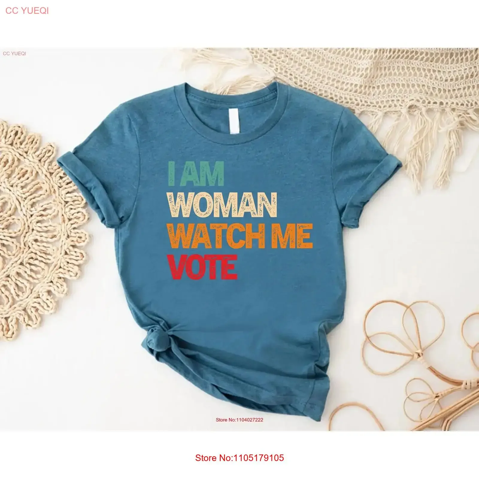 I Am Woman Watch Me Vote T Shirt Feminist Election 2024 Voting Women's Voter Registration vintage Washed Top For Everyday Wear
I Am Woman Watch Me Vote T Shirt Feminist Election 2024 Voting Women's Voter Registration vintage Washed Top For Everyday Wear